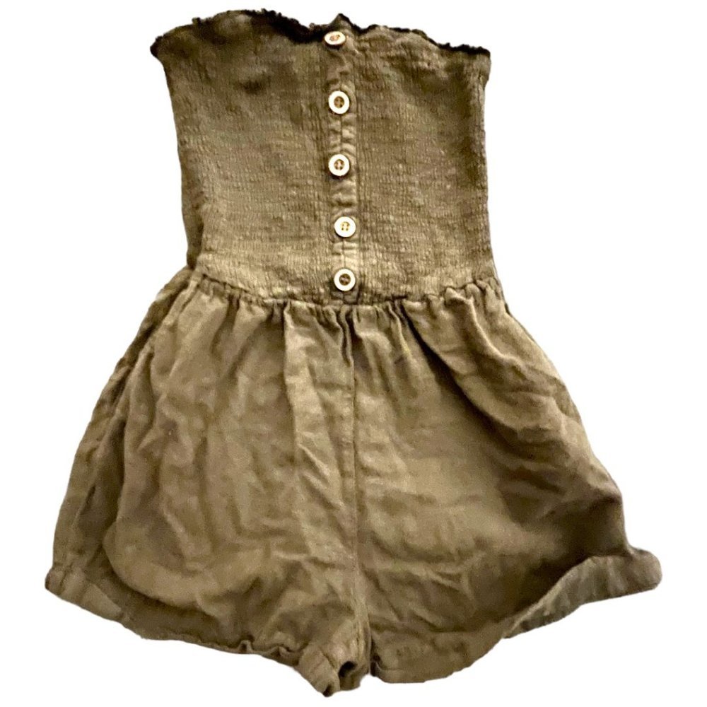 Garage army green romper
